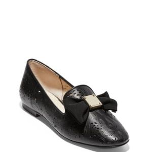 NWT Colen Haan Tali Bow Lasercut Leather Loafer